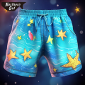 escuro azul de verão de verão masculino shorts shorts de natação curtos