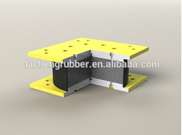 High Damping Elastomeric Isolators/rubber bearings for Bridge/Building Construction