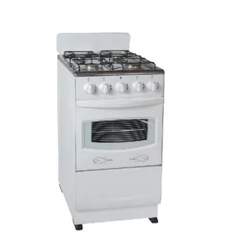 Four brass gas burners Free Standing Oven