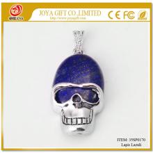 Lapis Lazuli Semi Precious stone Skull Pendant