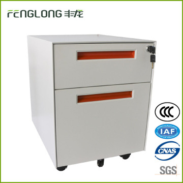 European office movable 2 drawer steel file cabinet,pedestal cabinet