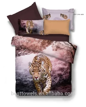 Good quality cotton 3d printed lion king bedding set