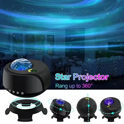 Music Player Laser Nebula Cloud Light with Northern Aurora Projection Lamp