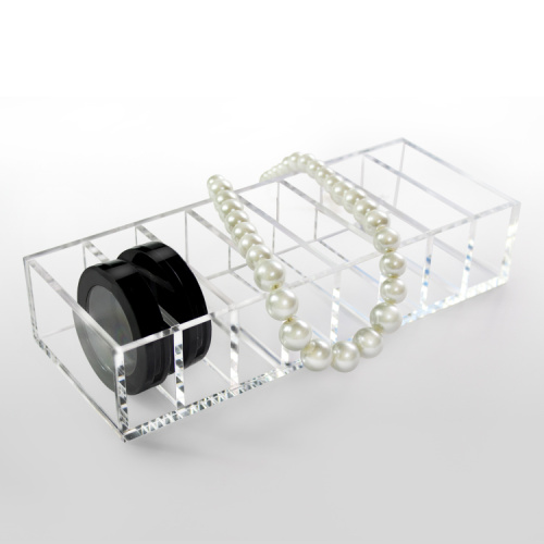 Organizador compacto de maquillaje acrílico transparente