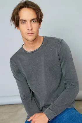 Men′s Pullover Garment Dye Vintage Sweatshirts Top