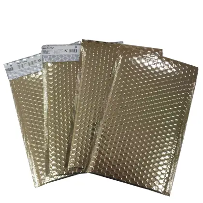 Aluminum high premium Aluminum glamour gold bubble mailer