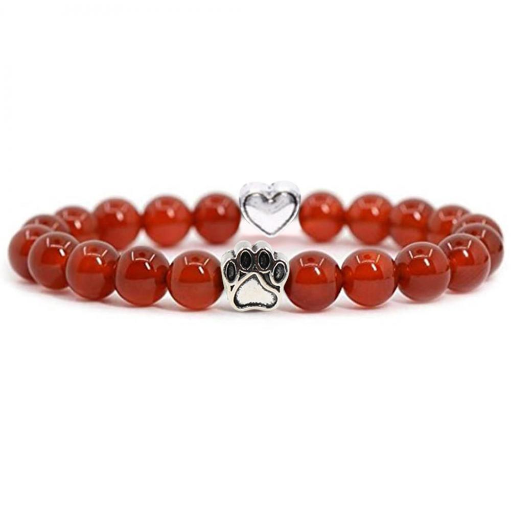 Bracelet en pierre d&#39;ornement d&#39;animaux en alliage