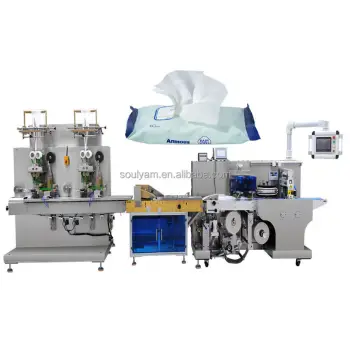 Automatic Double Folding Wet Wipes Making Machine for Travel Packs (1-20pcs/pack)