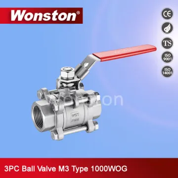 3PC Ball Valve M3 Type 1000wog Thread Bsp/BSPT/NPT