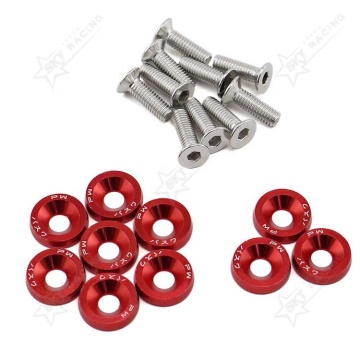 Benutzerdefinierte Logo M6 Schraube Pernos y Tuercas PWJDM JDM Aluminium Waschmaschine Kit