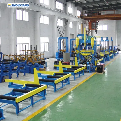 Steel Industrial H I Beam Fabrication Assembly Machine