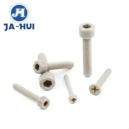 PI Polyimide Plastic Fastening Screws flat phillips head Cap Screw