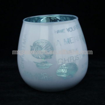 antique blue glass flower vase silver glass mini hurricane