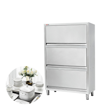 Freestanding Stainless Steel Dish Cabinet for Kitchen and Restaurant Storage