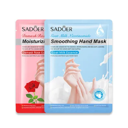 Natural Organic Goat Milk Peeling Hand Mask for Whitening and Moisturizing