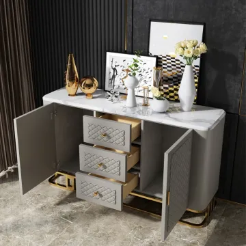 Modern Grey Wooden Console Table for Home - 2022 New Design