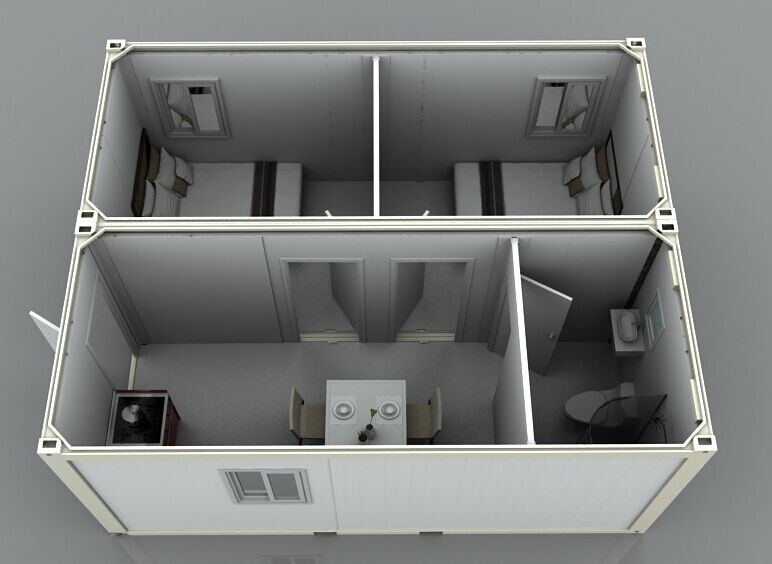 Prefab flatpack office/living room container house