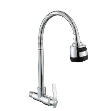 China Faucet Factory Brass Cold Water Kitchen Faucet Wall Mounted Kitchen Sink Faucet