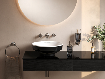 wall mounted bathroom faucet