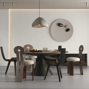 Unique Multi-Size Sintered Stone Dining Tables: Decorative 6 Seaters in White for Kitchen and Dining Room