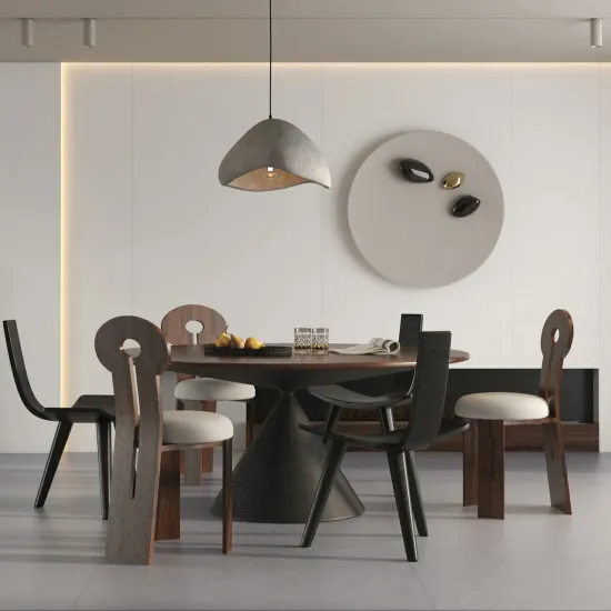 Unique Multi-Size Sintered Stone Dining Tables: Decorative 6 Seaters in White for Kitchen and Dining Room