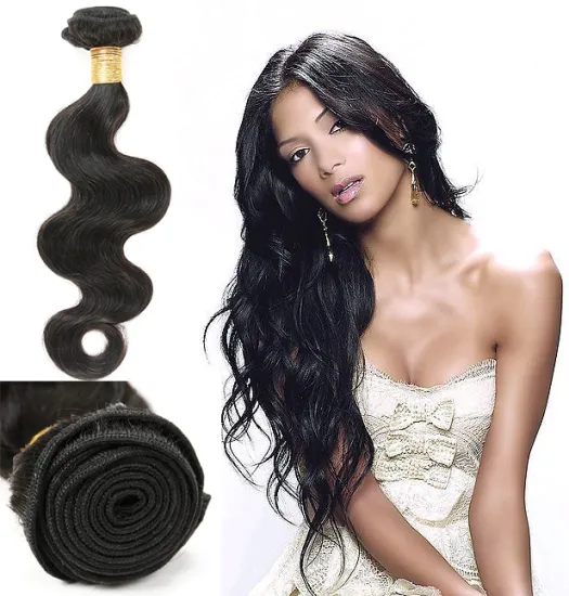Hot Selling Brazilian Virgin Body Wave Hair Extension color natural