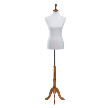 Mannequin Dress Form Medium 6-8 Size 34 26 35 Female Body Form, Non-Straight Pinnable White