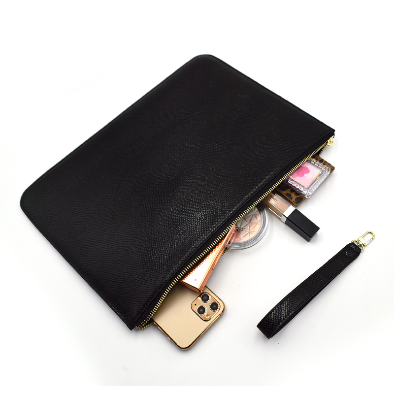 Women Clutch Pouch Bag Wristlet Dompet Penutupan Ritsleting