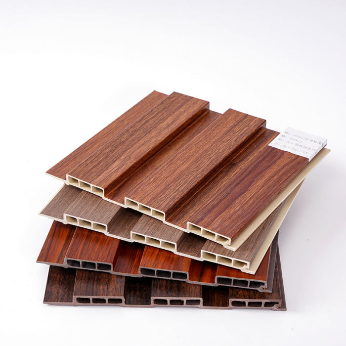 แผงผนัง WPC พื้นผิวไม้ Bespoke ออกแบบ ODM