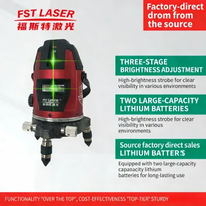 Remote Control Rotating 5-Line Green Light Level