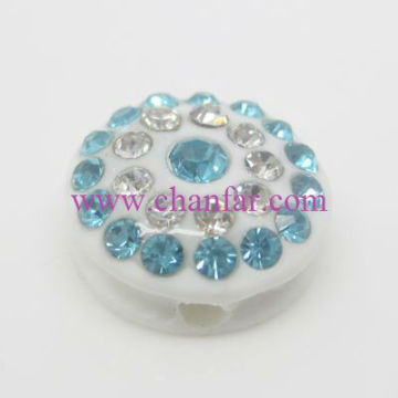 New design resin pave crystal beads