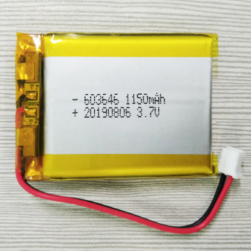 Hot Sell 603646P 3.7V 1150mAh Lipo Battery