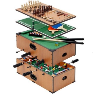 20\" 5-in-1 Multi Game Table: Soccer, Snooker, Air Hockey, Tennis, and Chess Games