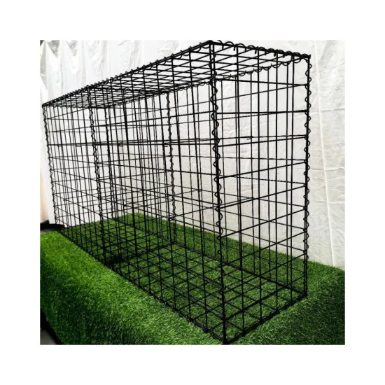 PVC Coated Gabion Cage Manufacturer - 50x50mm Stone 4mm Galvanized Welded Cage