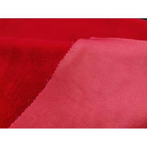 100% tissu de tricot de cheveux de vison semblable à un lapin en polyester