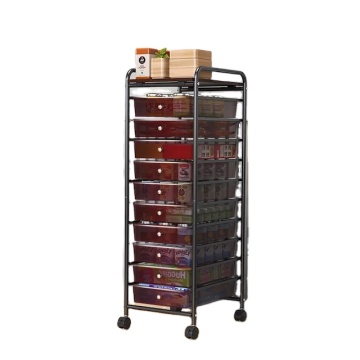Best Selling Combination Storage Cart with 15 Drawers, Wooden Tabletop & Easy Movement: Perfect for Home or Office Organization