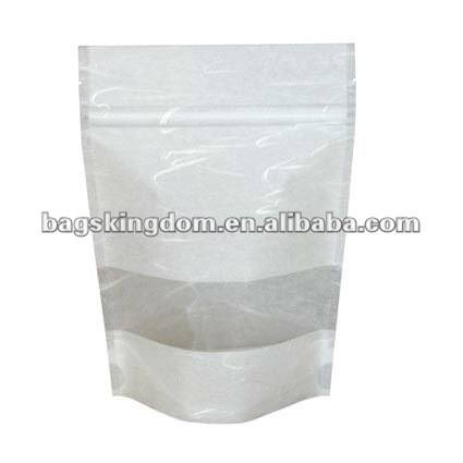 8oz Stand up Rice Paper bags with window