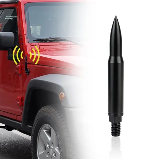 3.8 Inch Black Antenna Mast for Jeep Wrangler JK 2007-2018