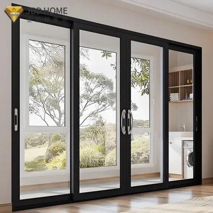 Double glazed aluminum sliding door soundproofing