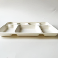 Bagasse 7 구획 트레이 330x233x30mm