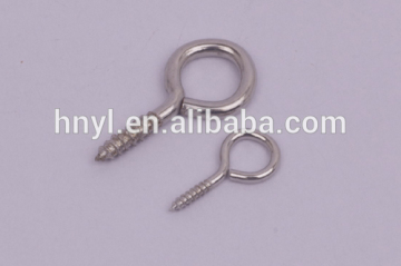 l hook screw close eye screw hook Top Quality close eye screw hooks Galv/Black/Bp finish,hanging hook SCREW EYE