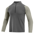 Mens Zip Pullover Shirts Long Sleeve