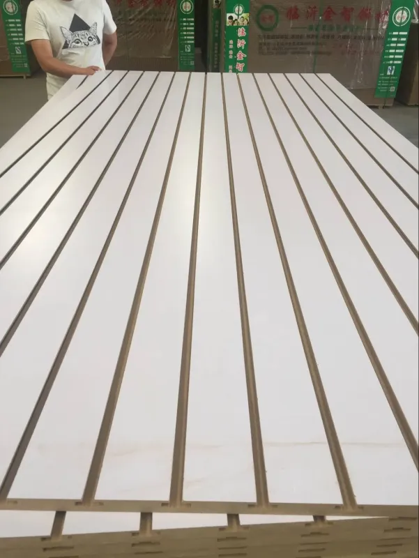 Factory-Groove and Slot White Melamine MDF in 12mm 15mm 18mm