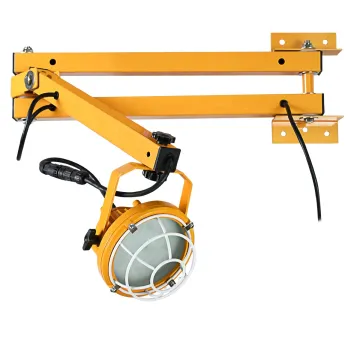 YouLumi IP65 Rated 3600 Lumens 360 Degree Rotatable 40" Folding Arm 30W LED Loading Dock Light for Warehouse Container