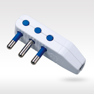 Multi Adapter for Italian Plug with 3 Pin Power Plug - Electrical Standard and Grounding Included