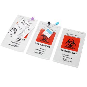 YURUI Factory Medical Disposable Biohazard LDPE Plastic Zipper Transport Bags
