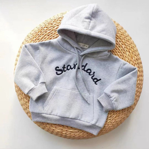 Hoodie de estilo de lazer de suéter de pelúcia infantil