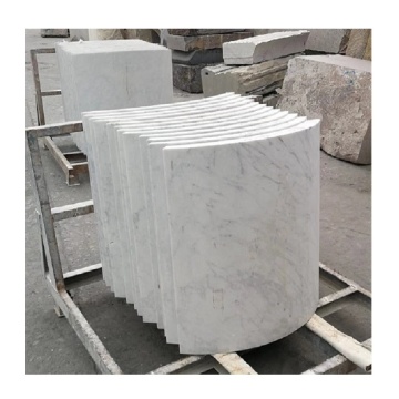 Custom Stone Marble Porch Column with Dragon Statue