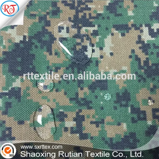 Euro countries Anti infrared Nylon Cordura 1000D PU coated fabric for army backpack