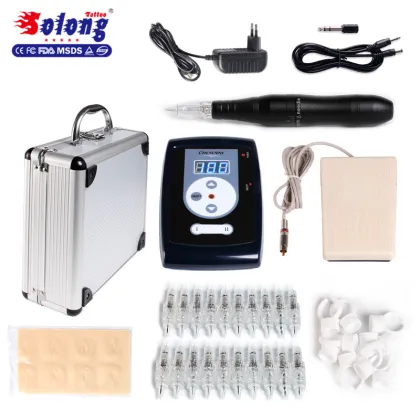 Solong New product 50 Needle Cartridges LDC Power Supply Permanent Makeup Kit